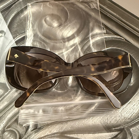 Kate Spade Jakalyn Cat Eye Black and Gold Glitter Sunglasses - Picture 10 of 11